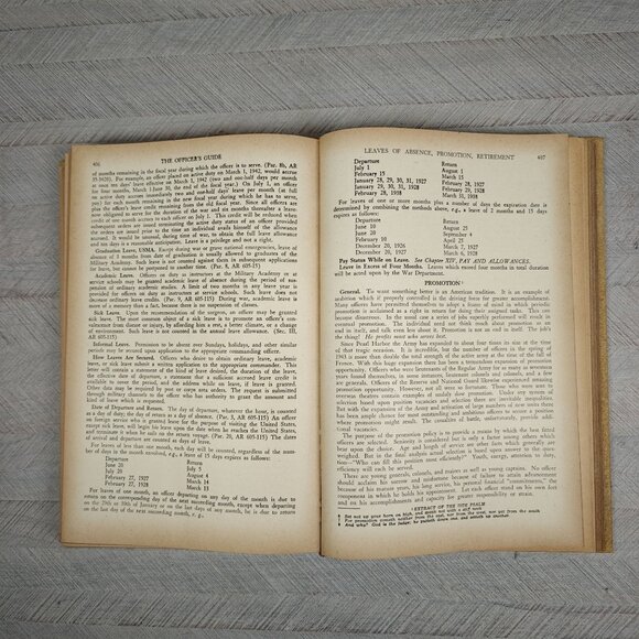 Vintage 1943 Edition The Officer's Guide Key Field MS Commissioned Officers WW2 - Picture 7 of 10